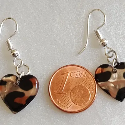Boucles d'oreilles coeur 